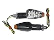 Universal Motorcycle Short Stalk Carbon Fiber LED Turn Signal for Honda CBR Yamaha R6 R1 Kawasaki ZX6 ZX10 Suzuki GSXR Harley Davidson