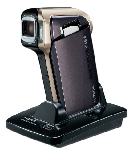 Sanyo Xacti HD700 7MP MPEG-4 High Definition 720p Camcorder with 5x Optical Zoom (Brown) under High Definition in The Electronics Store
