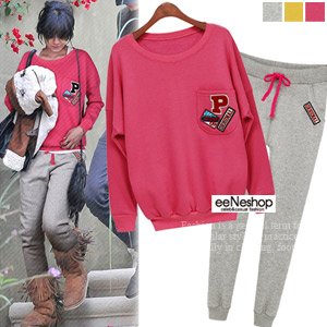 (イイネショップ) eeNeshop 起毛Pポケットマンツーマン&Original、トレーニング服セットアップ