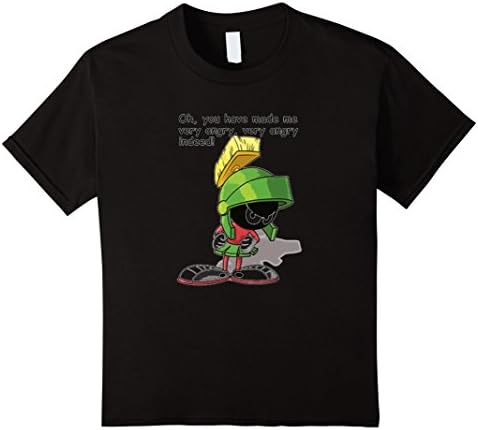 Kids Marvin The Martian Looney Toons Cartoon Funny T Shirt 10 Black