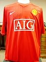 Striking Manchester United home shirt, personally signed by Old Trafford icon Cristiano Ronaldo.