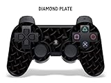 Protective Skin for Playstation 3 Remote Controller - Diamondplate Black