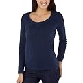 Merona&reg; Women's Long Sleeve Pleat Top w/Twill Tape - In The Navy