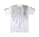 DC KEN BLOCK MONSTER FORD SPILL WHITE TSHIRT SMALL