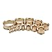 Longbeauty Pair Rosegold Stainless Steel Screw Ear Gauges Flesh Tunnels Plugs Stretchers Expander