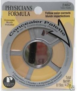 Physicians Formula Concealer Palette 4-in-1 Concealing Palette, Yellow Palette, 0.15 Ounce (Pack of 3)