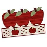 Apple Wooden Key Hook Rack holder Organizer Kitchen