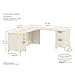 Volcano Dusk L-Shape Computer Desk w 34 in. Return (Driftwood Dream White)