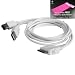 Electronics : Official XVIDIA Ipod White Dock Connector with USB 2.0 & Firewire Cable for all Apple iPODs inc. Nano, Video 30GB/60GB/80GB, Photo & iPHONE Plus Original Apple iPOD Pink Sock (see photo)!