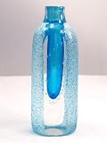 Murano Glass Vase Mouth Blown Art Sapphire Bubble Vase X228-2
