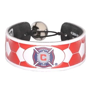 MLS Chicago Fire Team Color Soccer Bracelet