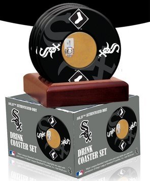 Chicago White Sox unsigned Coasters With Game Used Dirt (Set of 4)- MLB Hologram