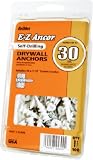 Itw Brands 25350 EZ Ancor Twist-N-Lock Self Drilling Plastic Drywall Anchor, Hangs up to 50 Pounds, 50-Pack