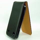 Produkt-Bild: ABZ-S Echtleder Tasche f&uuml;r Samsung Galaxy S I9000 ohne G&uuml;rtelclip - schwarz