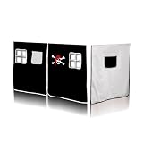 Rideaux Pirate (Noir/Blanc) pour Lit sur�lev� - VH-1036