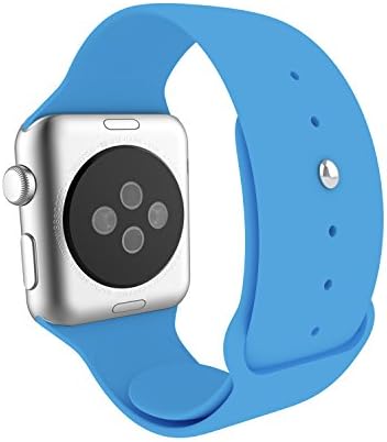 GKKIOO Apple Watch Band-Soft Silicone Replacement Sport Band-3 Piece-Blue