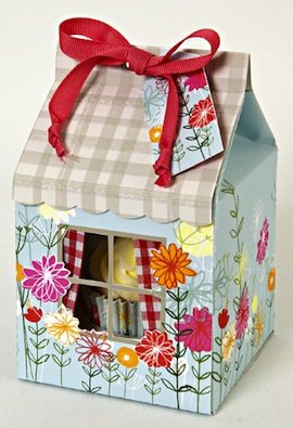 Meri Meri Floral and Gingham Small Single Cupcake Box Pack of 4