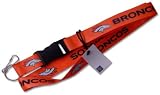 Orange Denver Broncos Clip Lanyard