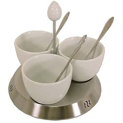 Trudeau Bianca Condiment Set 7 piece set with stand