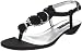 Bandolino Women's Bestseller Thong Sandal,Black Multi Suede,7.5 M US