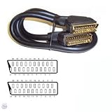 Ex-Pro Premium 3m Gold Scart Cable Lead, 21 Pin, Fully Screened. 2 Year Warranty. Extra Value cable. from Ex-Pro
