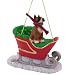 boxer32 - Boxer Sleigh Christmas Ornament
