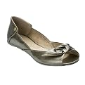 Women's Xhilaration&reg; Samala Peep-Toe Flats - Pewter Patent