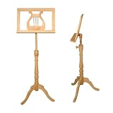 Solid Sycamore Scroll Music Stand