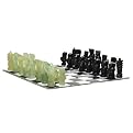 Chinese Jade Chess Set - Green/ Black