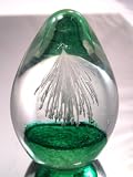 Murano Design Mouth Blown Glass Art Abstract Crystal Egg Handmade Art Glass Paperweight Pw-301