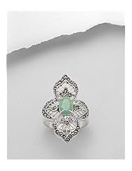 Marcasite Ring In 92.5 Sterling Silver