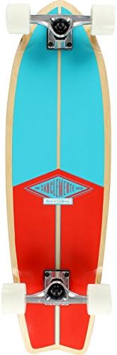San Clemente Fishtail Kelsey 9x31 Natural/Red/Turq Complete Longboard Skateboard
