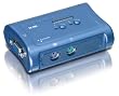 TRENDnet 2-Port PS/2 KVM Switch Kit (Includes 2x KVM Cables) TK-205K (Blue)