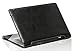 Navitech Black Real Leather Folio Case Cover Sleeve Compatible With The Toshiba Satellite Radius 11