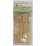 Birchware Compostable Wooden Forks (160mm) 24pcs.