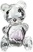 Fashioncraft Choice Crystal Collection Teddy Bear Figurines with Pink Heart