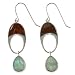 : HMADE BLUE GREEN AMAZONITE POPPY JASPER BEADED EARRINGS STERLING SILVER