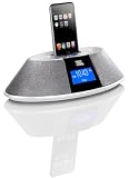 JBL On Time 200 P Lautsprechersystem (20 Watt, Uhr mit Weckfunktion, Dock) f�r Apple iPod/iPhone aluminium
