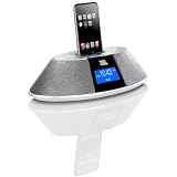 JBL On Time 200 P Lautsprechersystem (20 Watt, Uhr mit Weckfunktion, Dock) f�r Apple iPod/iPhone aluminiumvon "JBL Elektronik"