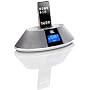 JBL On Time 200 P Lautsprechersystem (20 Watt, Uhr mit Weckfunktion, Dock) f�r Apple iPod/iPhone aluminium