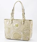 Coach Limited Edition Mia Inlaid Suede Gallery E/W Bag Tote 15748 Natural Review