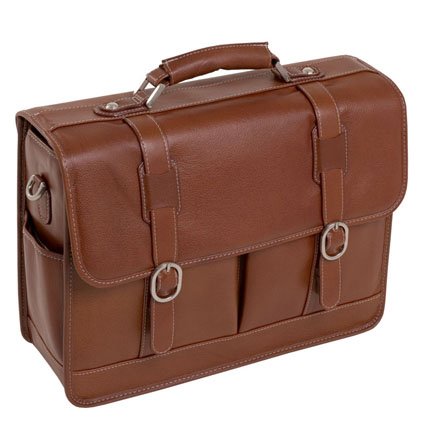 McKleinUSA BEVERLY 15444 Brown Leather Laptop Case On Sale