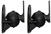 Designer Habitat - Black Universal Wall Mount Speaker Brackets - Pack of 2