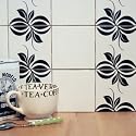 Mibo 4" Black & White Tile Tattoos