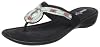 Minnetonka Women's Bisbee Thong Sandal,Black,7 M US