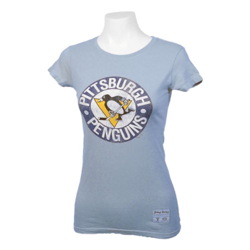Pittsburgh Penguins Women's Rivals Vintage Wash Jersey T-Shirt Size XL