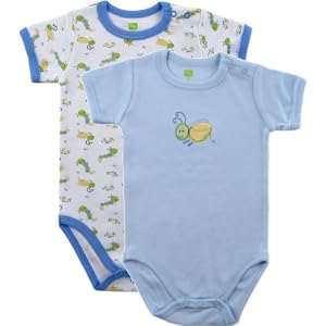 Hudson Baby Organic Bodysuit, 2-Pack