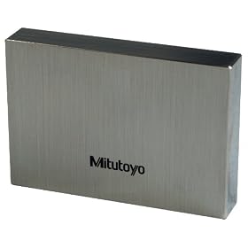 Mitutoyo 611615-541 Steel Rectangular Gauge Block, ASME Grade AS-1, 5.0mm Length