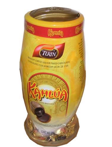 Childrens Toyshop  Gourmet Food : Turin Chocolates Kahluah Liquor Filled Chocolates Christmas Holiday Gift Container 1 pound 1.6 Ounces