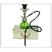 10" 1 Hose Pumpkin Hookah w/ Case Green